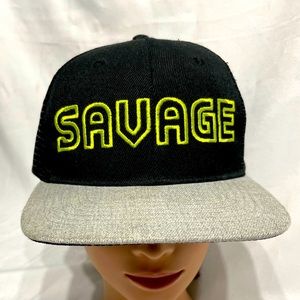 Men’s SAVAGE One Size Snap Back Wide Brim Trucker Hat Like New